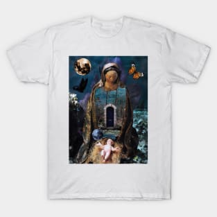 Jesus Christ Mother Mary Bible Statue Holy Spirit T-Shirt